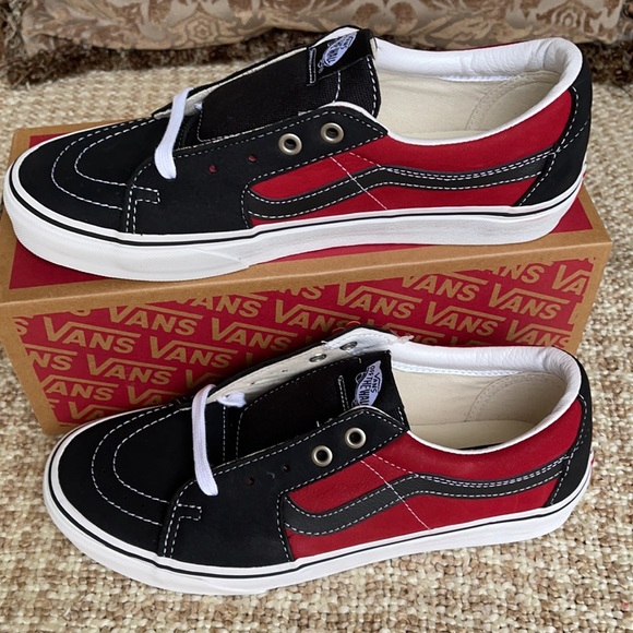Vans Sk8-Low Leather black/chili pepper WMNS - Picture 6 of 16
